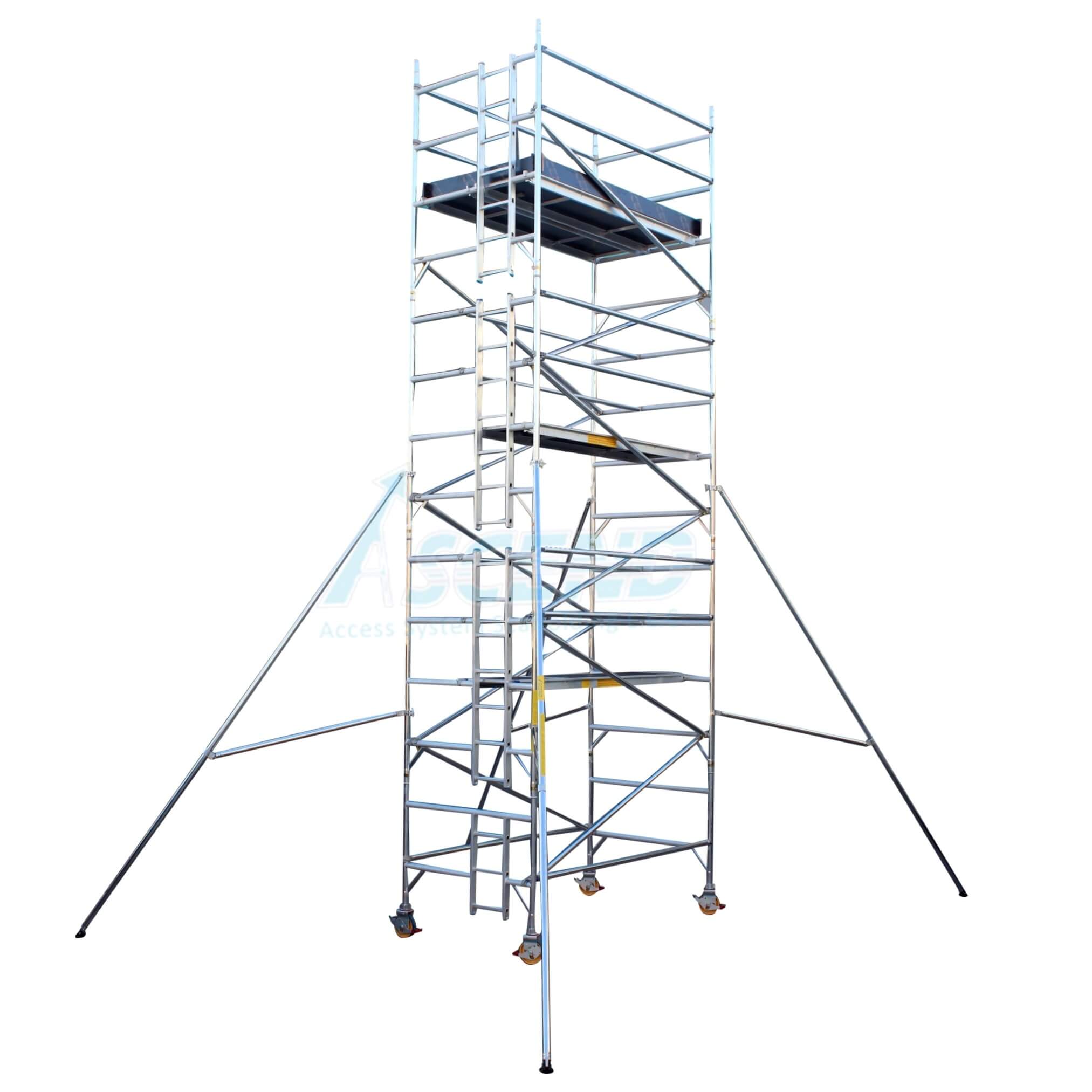 Aerial work platform in operation